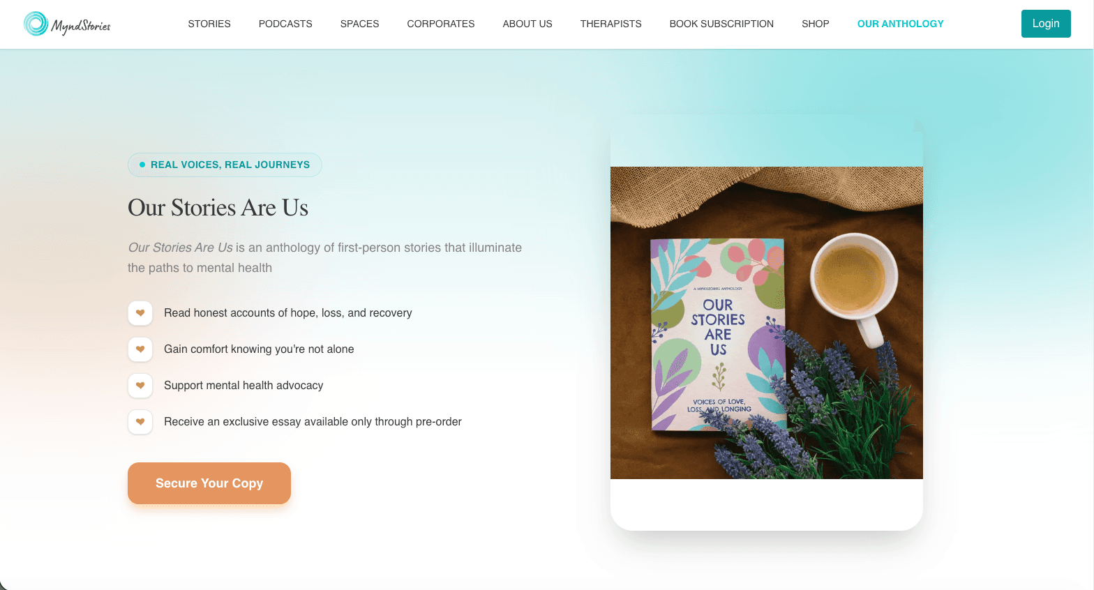 MyndStories Books subscription vertical